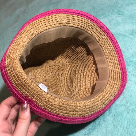 Tweed woven Fedora Hat (with ribbon and a bow!) - Picture 4 of 4